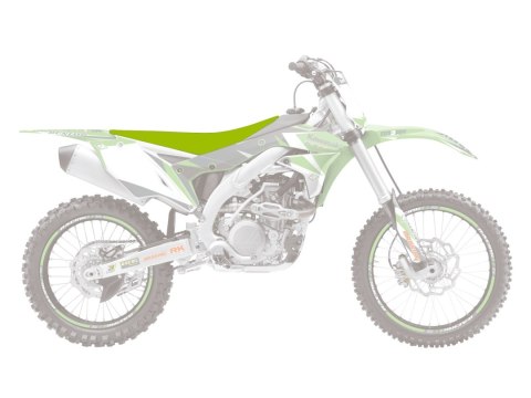 BLACKBIRD POKROWIEC / POSZYCIE NA SIEDZENIE KAWASAKI KXF 250 '09-'12, KXF 450 '09-'11 PYRAMID (PMD) KOLOR ZIELONY