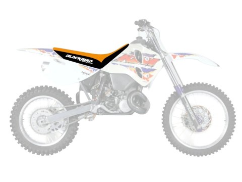 BLACKBIRD POKROWIEC / POSZYCIE NA SIEDZENIE KTM 2T '93-'97 (2 STROKE ALL MODELS) KOLOR POMARAŃCZOWY CZARNY