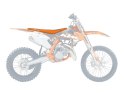 BLACKBIRD POKROWIEC / POSZYCIE NA SIEDZENIE KTM SX 85 '18-'23 DOUBLE GRIP 3 KOLOR POMARAŃCZOWY CZARNY