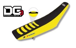 BLACKBIRD POKROWIEC / POSZYCIE NA SIEDZENIE SUZUKI RM 125/250 '01-'23 DOUBLE GRIP 3 KOLOR CZARNY ŻÓŁTY