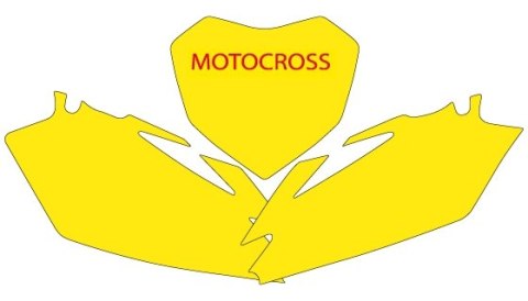 BLACKBIRD WYPRZEDAŻ KOMPLET NAKLEJEK (OKLEIN) POD NUMERY STARTOWE CRF 450R '09-'12 (11), CRF 250R '10-'13