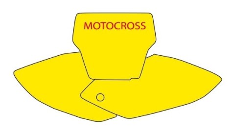 BLACKBIRD WYPRZEDAŻ KOMPLET NAKLEJEK (OKLEIN) POD NUMERY STARTOWE HONDA CRF 450 '05-'07