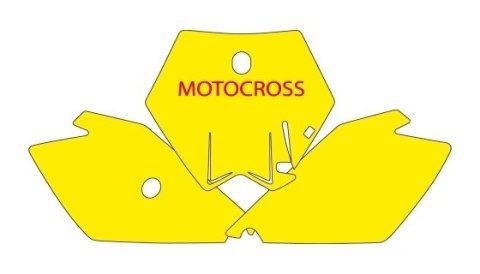 BLACKBIRD WYPRZEDAŻ KOMPLET NAKLEJEK (OKLEIN) POD NUMERY STARTOWE KTM SX 85 '04-'12