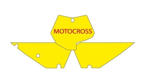 BLACKBIRD WYPRZEDAŻ KOMPLET NAKLEJEK (OKLEIN) POD NUMERY STARTOWE KTM SX/SXF '07-'10