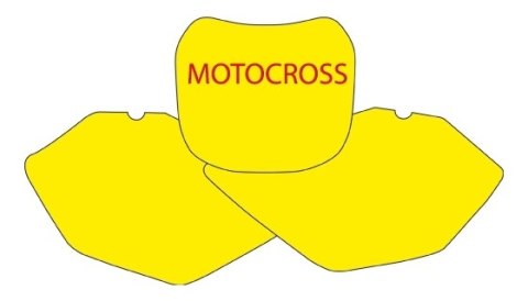 BLACKBIRD WYPRZEDAŻ KOMPLET NAKLEJEK (OKLEIN) POD NUMERY STARTOWE YAMAHA YZ 85 '02-'14