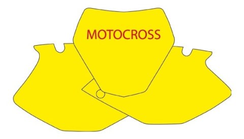 BLACKBIRD WYPRZEDAŻ KOMPLET NAKLEJEK (OKLEIN) POD NUMERY STARTOWE YAMAHA YZF 250 '10-'13