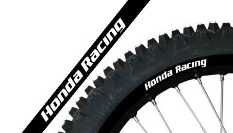 BLACKBIRD KOMPLET NAKLEJEK (OKLEIN) NA FELGI HONDA RACING KOLOR CZARNY