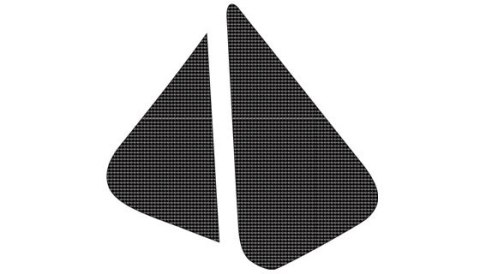 BLACKBIRD WYPRZEDAŻ KOMPLET NAKLEJEK (OKLEIN) NA PUSZKĘ FILTRA KAWASAKI KXF 250/450 '06-'08 (CARBON LOOK)