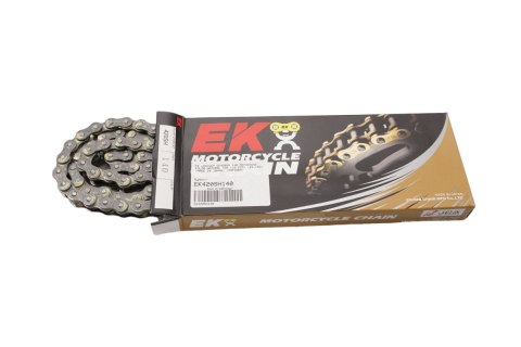 EK ŁAŃCUCH NAPĘDOWY EK420SH 140 MOTOCROSS KOLOR NATURAL (DO 110 CCM) (23,1KN) (MADE IN JAPAN) (ZAPINKA)