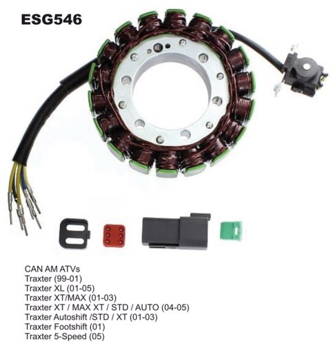 ELECTROSPORT UZWOJENIE ALTERNATORA (STATOR) CAM AM TRAXTER 500 (99-05) (420296321)