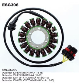 ELECTROSPORT UZWOJENIE ALTERNATORA (STATOR) CAN-AM OUTLANDER 500 (13-15), 650 (12-15), 800/850 (12-16), 1000 (12-16), RENEGADE 8