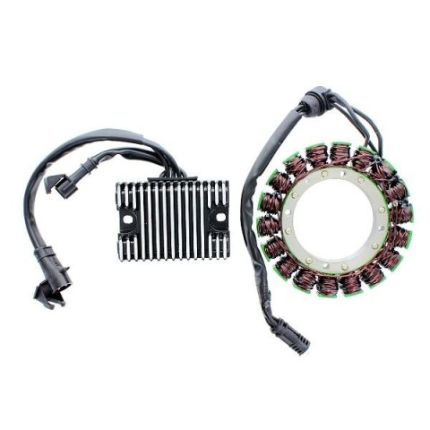 ELECTROSPORT UZWOJENIE ALTERNATORA (STATOR) HARLEY DAVIDSON XL SPORTSTER 883-1200 07-14 (3 FAZOWY + REGULATOR NAPIĘCIA ESR858 W 