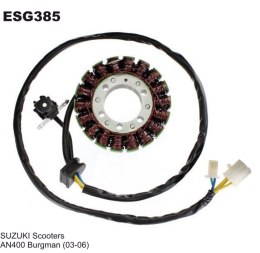 ELECTROSPORT UZWOJENIE ALTERNATORA (STATOR) SUZUKI AN 400 Burgman (03-06) ( Z IMPULSATOREM)