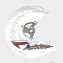 ACCEL OSŁONA TARCZY HAMULCOWEJ PRZÓD HONDA CRF 250/450R,X '04-'18, CR 125/250 '04-'07 KOLOR BIAŁY (FDG-01WH) - PROMOCJA