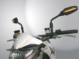 FAR LUSTERKO LEWE UNIWERSALNE Z KIERUNKOWSKAZEM KOLOR CZARNY (KOMPLET DO FAR 6416)