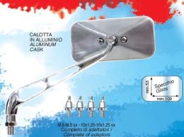 FAR LUSTERKO UNIWERSALNE KOLOR CZARNY (LEWE/PRAWE) (W KOMPLECIE ZESTAW 4SZT. ADAPTERÓW)