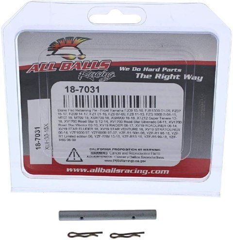 ALL BALLS TRZPIENIE (JEDEN WIESZAK) KLOCKÓW HAMULCOWYCH PRZÓD YAMAHA FZ1, FZ8, FJR 1300, MT09, XTZ 1200, XV 1700/1900, YZF-R6, Y