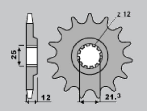GROSSKOPF PROMOCJA ZĘBATKA PRZEDNIA 2092 13 VOR 450/530/570 '02-
