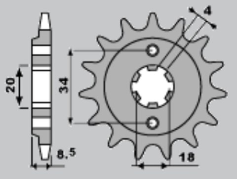 JR ZĘBATKA PRZEDNIA 2046 14