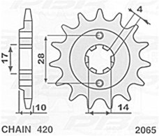 S ZĘBATKA PRZEDNIA 2065 15 (JTF2107.15)