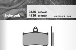 BRENTA KLOCKI HAMULCOWE KH187 SPIEK METALICZNY (ZŁOTE) PRZÓD (FT 4136)