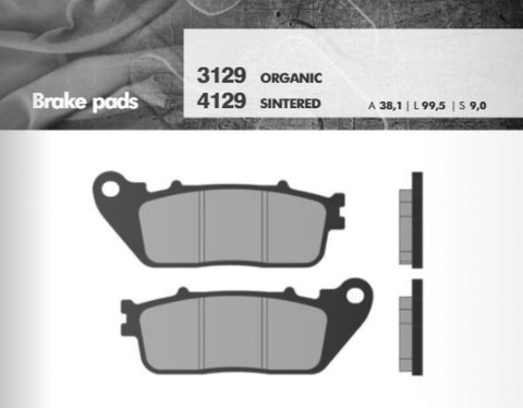 BRENTA KLOCKI HAMULCOWE KH488 (FT 3129)