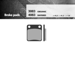 BRENTA KLOCKI HAMULCOWE KH54 / KH257 SPIEK METALICZNY (ZŁOTE) (FT 4083)