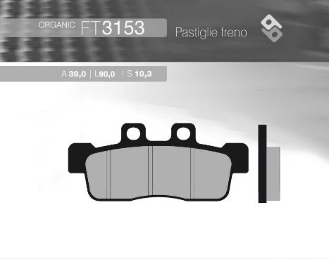 BRENTA KLOCKI HAMULCOWE KH632 YAMAHA NXC 125 CYGNUS '07-'10 PRZÓD (FT 3153)