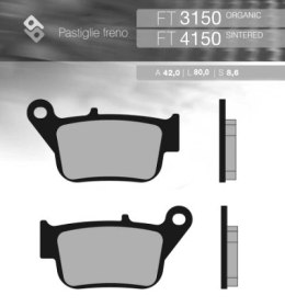 BRENTA KLOCKI HAMULCOWE KH678 YAMAHA YP 250R X-MAX '14-'16 TYŁ (FT 3150)