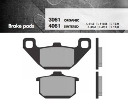 BRENTA KLOCKI HAMULCOWE KH85 SPIEK METALICZNY (ZŁOTE) (FT 4061)