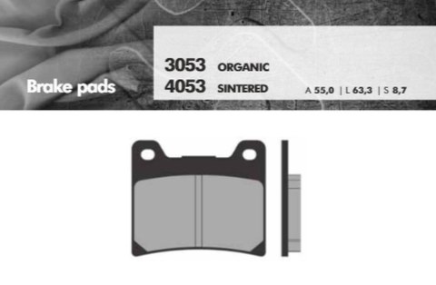 BRENTA KLOCKI HAMULCOWE KH88 SPIEK METALICZNY (ZŁOTE) (FT 4053)