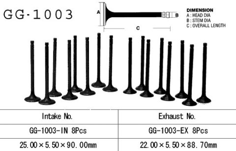 VESRAH ZAWÓR SSĄCY HONDA CB 750F '79-'83, CB 750K '79-'82 (DOHC) (OEM: 14711-422-000) (1SZT.) (MADE IN JAPAN)