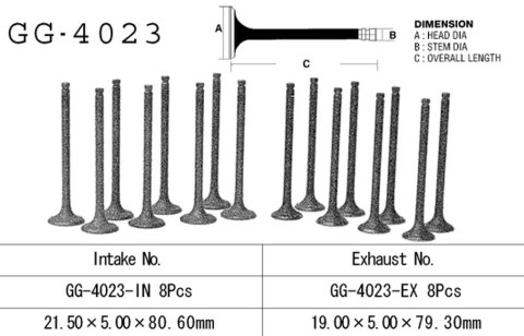 VESRAH ZAWÓR SSĄCY KAWASAKI GPX 600 R '89-99, GPZ 600R '85-90, ZL 600 '86-97' (OEM: 12004-1064,12004-1075) (1SZT.) (MADE IN JAPA