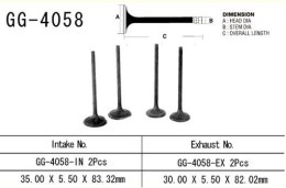 VESRAH ZAWÓR SSĄCY KAWASAKI KLX 450 '08-'12 (2 NA POJAZD) TYTANOWY (MADE IN JAPAN)
