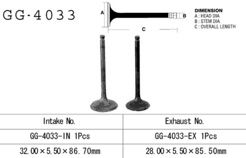 VESRAH ZAWÓR SSĄCY KAWASAKI KLF 220/250 '88-'11 (OEM: 12004-1082) (1SZT.) (MADE IN JAPAN)