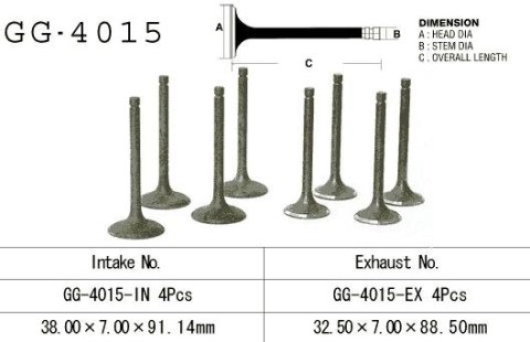 VESRAH ZAWÓR SSĄCY KAWASAKI KLR 650 '87-'09, GPZ 1100 UNITRAK '83-'85, ZN 1100B LTD '84-85' (OEM: 12004-1021,12004-1087) (1SZT.)