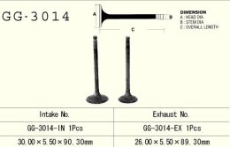 VESRAH ZAWÓR SSĄCY SUZUKI DR 125/ DRZ125 '86-'17, GN 125 '91-'97 (1 NA POJAZD) (30,00X5,50X90,30MM) (OEM: 12004-S003,12911-24400