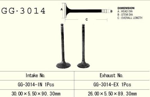 VESRAH ZAWÓR SSĄCY SUZUKI DR 125/ DRZ125 '86-'17, GN 125 '91-'97 (1 NA POJAZD) (30,00X5,50X90,30MM) (OEM: 12004-S003,12911-24400