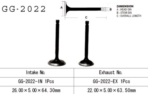VESRAH ZAWÓR SSĄCY YAMAHA YFM 125 GRIZZLY '04-'15, RAPTOR 125 '11-'15, XC 125 RIVA '96-'01 (OEM: 50M-12111-00,5AP-12111-00) (1SZ