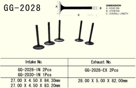 VESRAH ZAWÓR SSĄCY YAMAHA YZF 400/426 '98-'00 (1 NA POJAZD) ŚRODKOWY (OEM: 5BE-12111-10) (1SZT.) (MADE IN JAPAN)
