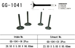 VESRAH ZAWÓR WYDECHOWY HONDA XR 250R '96-'04 (2 NA POJAZD) (23,5X5,0X95,6 MM) (OEM: 14721-KCZ-000) (1SZT.) (MADE IN JAPAN)
