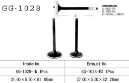 VESRAH ZAWÓR WYDECHOWY HONDA TRX 250 RECON '97-'01 (OEM: 14721-HM8-000) (1SZT.) (MADE IN JAPAN)