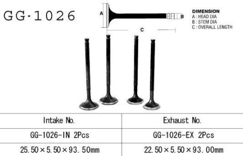VESRAH ZAWÓR WYDECHOWY HONDA TRX 300 EX '93-'08 (2 NA POJAZD) (OEM: 14721-HC0-000) (1SZT.) (MADE IN JAPAN)