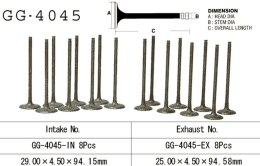 VESRAH ZAWÓR WYDECHOWY KAWASAKI ZX 7R '96-03' (OEM: 12005-1223) (1SZT.) (MADE IN JAPAN)