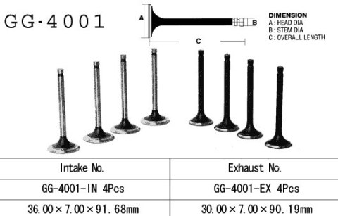 VESRAH ZAWÓR WYDECHOWY KAWASAKI Z 900 '73-'77 (OEM:12005-005) (1SZT.) (MADE IN JAPAN)