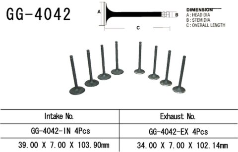 VESRAH ZAWÓR WYDECHOWY KAWASAKI ZR 1100 ZEPHYR (OEM: 12005-1179) (1SZT.) (MADE IN JAPAN)
