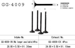 VESRAH ZAWÓR WYDECHOWY KAWASAKI ZR 550 ZEPHYR '91-99, GPZ/KZ/Z 550 '81-89, GT 550 '83-90' (OEM: 12005-1013) (1SZT.) (MADE IN JAP