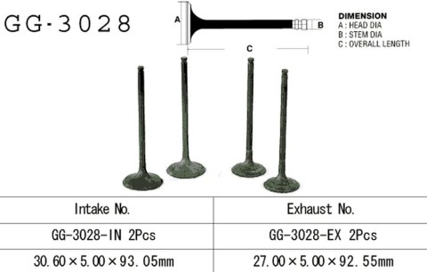 VESRAH ZAWÓR WYDECHOWY SUZUKI DR 350 '90-'99, LTA 400 EIGER '02-'09 (2 NA POJAZD) AN 400, LTA 500 (OEM: 12912-01D00) (1SZT.) (MA