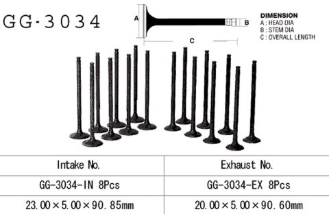 VESRAH ZAWÓR WYDECHOWY SUZUKI GSX 600F '92-97' (OEM: 12912-19E00) (1SZT.) (MADE IN JAPAN)