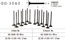 VESRAH ZAWÓR WYDECHOWY SUZUKI GSXR 600 SRAD '97-00' (OEM: 12912-34E00) (1SZT.) (MADE IN JAPAN)